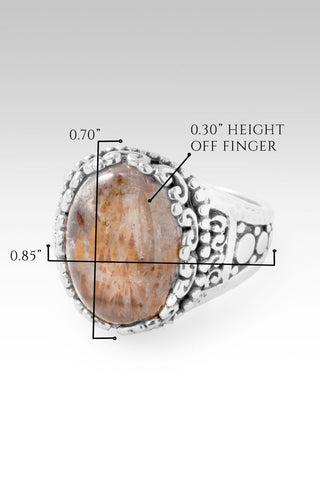 All Creation Sings Ring™ in Cacoxenite - Dinner - only found at SARDA™