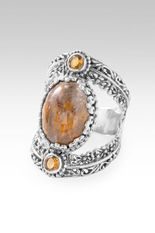 All Creation Sings Ring™ in Cacoxenite & Citrine - Statement - only found at SARDA™