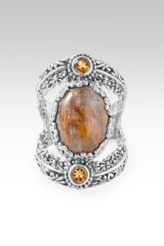 All Creation Sings Ring™ in Cacoxenite & Citrine - Statement - only found at SARDA™