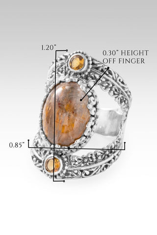 All Creation Sings Ring™ in Cacoxenite & Citrine - Statement - only found at SARDA™