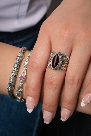 Almost Perfect Finally Complete with You Ring™ in Garnet - Dinner - only found at SARDA™