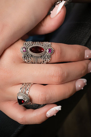 Almost Perfect Finally Complete with You Ring™ in Garnet & Raspberry Rhodolite Garnet - Dinner - only found at SARDA™