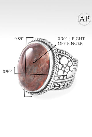 Almost Perfect Hello Valued, Goodbye Overlooked Ring II™ in Fire Quartz - Statement - only found at SARDA™