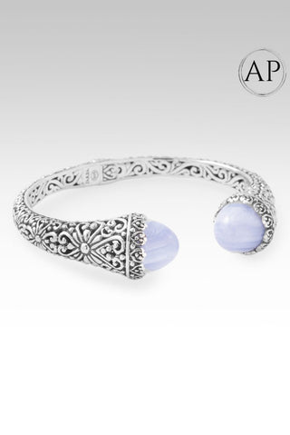 Almost Perfect Praise & Hallelujah Thru It Tip - to - Tip Bracelet™ in Blue Lace Agate - Tip - to - Tip - only found at SARDA™