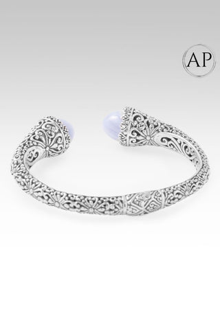 Almost Perfect Praise & Hallelujah Thru It Tip - to - Tip Bracelet™ in Blue Lace Agate - Tip - to - Tip - only found at SARDA™