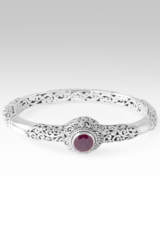Almost Perfect Share His Love Bangle Bracelet™ in Red Ruby - Bangle - only found at SARDA™