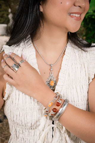 Amazing Creation Bracelet™ in Orange Spiny Oyster - Multi Stone - only found at SARDA™