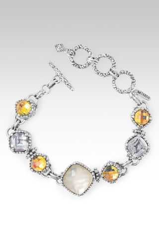 Amazing God Bracelet™ in Sunflower Citrine Mother Of Pearl, White Quartz & Zero Mercury™ Mystic Quartz - Multi Stone - only found at SARDA™