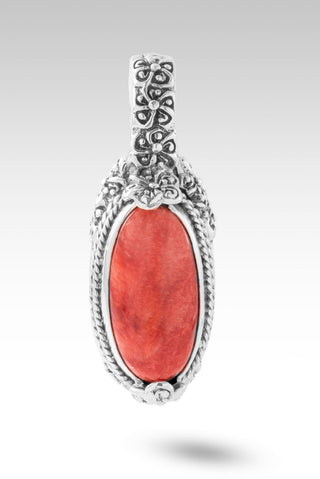 Amazing Grace Living Pendant™ in Red Spiny Oyster - Single Stone - only found at SARDA™