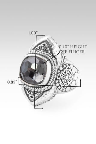 Author and Perfector Ring™ in Odyssey Black Knight™ Mystic Quartz - Statement - only found at SARDA™