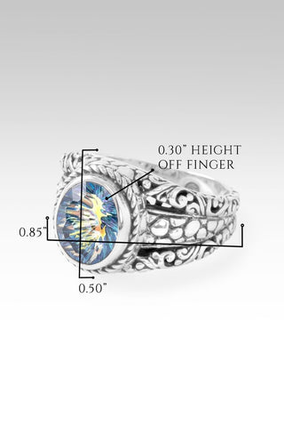 Be at Peace Ring™ in Cockatoo Daze™ Mystic Quartz - Dinner - only found at SARDA™