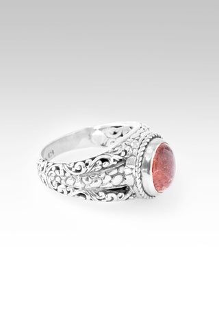 Be at Peace Ring™ in Strawberry Quartz - Dinner - only found at SARDA™