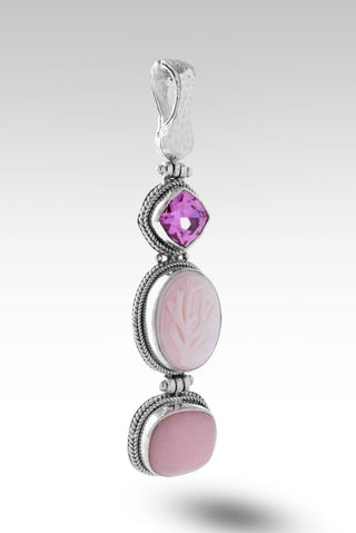 Be Encouraged Pendant™ in Pink Conch Shell - Magnetic Enhancer Bail - SARDA™