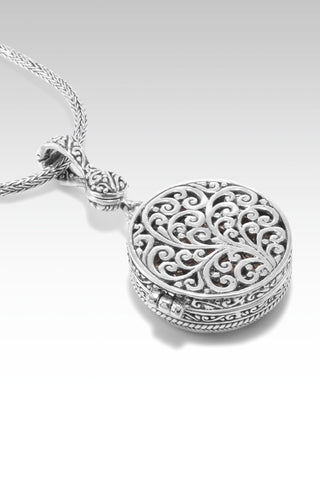 Be the Light Locket Pendant™ In White Mother of Pearl with Ammolite Inlay Doublet - Magnetic Enhancer Bail - only found at SARDA™