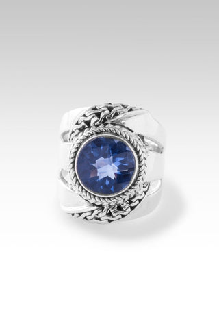 Beacon of Courage Ring™ in Blue Violet Fluorite - Statement - SARDA™