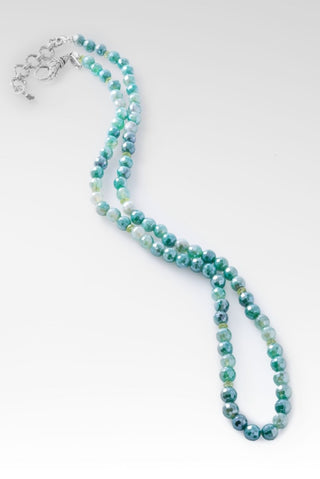 Beaded Celestial Green Agate Necklace™ in Watermark - Beaded Necklace - SARDA™
