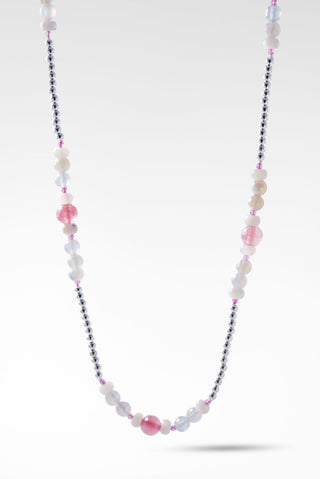 Beaded Celestial Pink Quartz Necklace™ in Watermark - Beaded Necklace - SARDA™