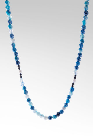 Beaded Celestial Turquoise Agate Necklace™ in Chainlink - Beaded Necklace - SARDA™