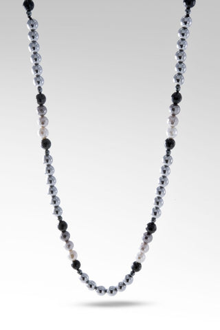 Beaded Hematite Necklace™ in Watermark - Beaded Necklace - SARDA™