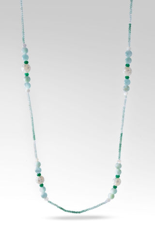 Beaded Ombre Green Onyx Necklace™ in Watermark - Beaded Necklace - SARDA™