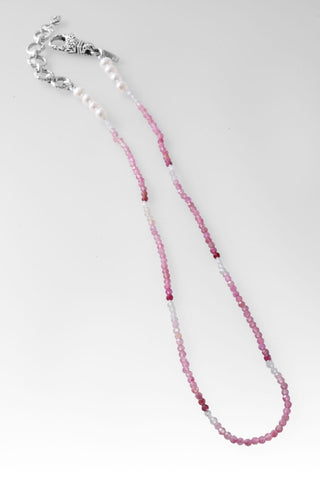 Beaded Ombre Pink Tourmaline Necklace™ in Janyl Adair - Beaded Necklace - SARDA™