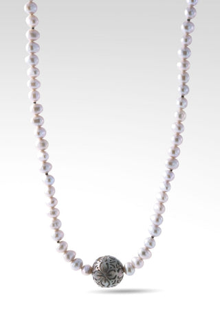 Beaded Platinum Freshwater Pearl Necklace™ in Janyl Adair - Beaded Necklace - SARDA™
