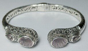 Beautiful in Time Tip-to-Tip Bracelet™ in Cloud Pink Rose Quartz & J P Topaz™ Mystic Topaz - Tip-to-Tip - only found at SARDA™