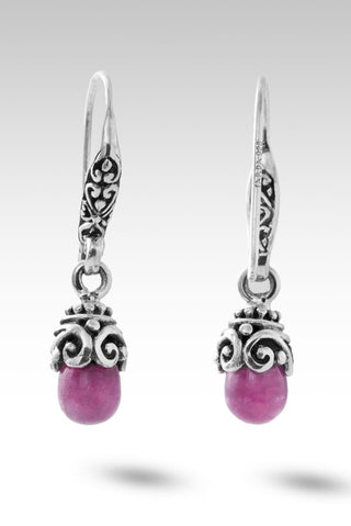 Believe UR Beloved Earrings™ in South African Ruby - Bali Wire - only found at SARDA™