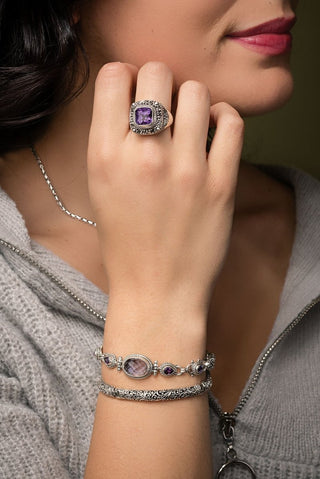 Belong To Most High Bracelet™ in Rose De France Amethyst, Talkative™ Mystic Topaz & Amethys - Multi Stone - only found at SARDA™