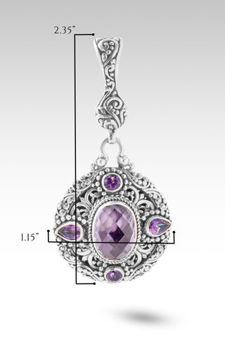Belong To Most High Pendant™ in Rose De France Amethyst, Amethyst & Talkative™ Mystic Topaz - Multi Stone - only found at SARDA™