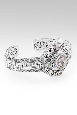 Beloved Is Who U R Cuff™ in Black Mother Of Pearl Mosaic, J P Topaz™ Mystic Topaz & Bali Crush™ Mystic Topaz - Cuff - only found at SARDA™