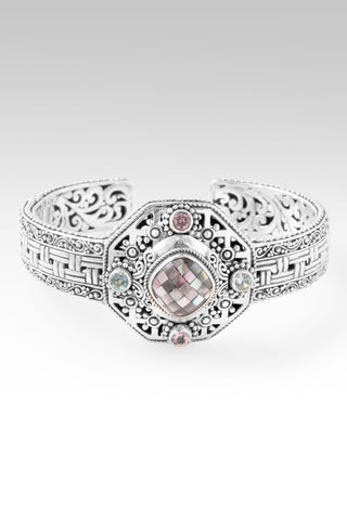 Beloved Is Who U R Cuff™ in Black Mother Of Pearl Mosaic, J P Topaz™ Mystic Topaz & Bali Crush™ Mystic Topaz - Cuff - only found at SARDA™
