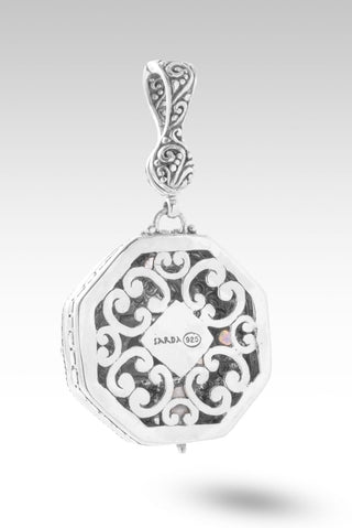 Beloved Is Who UR Pendant™ in Black Mother Of Pearl Mosaic, J P Topaz™ Mystic Topaz & Bali Crush™ Mystic Topaz - Locket - only found at SARDA™