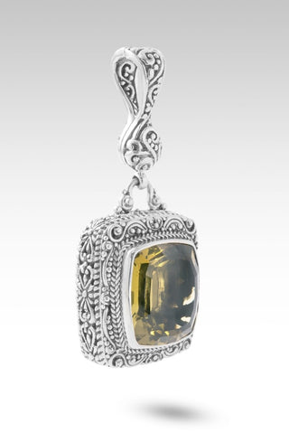 Bitter Into Sweet Pendant™ in Olive Quartz - Single Stone - only found at SARDA™