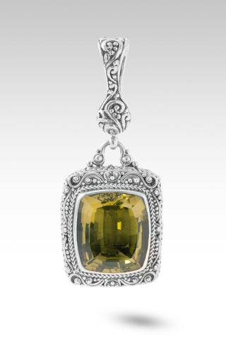Bitter Into Sweet Pendant™ in Olive Quartz - Single Stone - only found at SARDA™