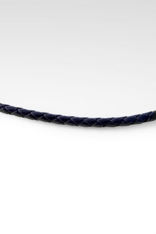 Black Leather Necklace™ in High Polish - SARDA™