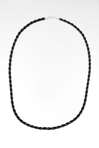 Black Satin Necklace™ in High Polish - SARDA™
