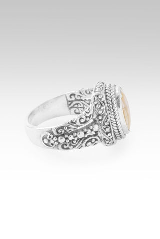Blessings Bloom Ring™ in Golden Mother Of Pearl Mosaic - Dinner - only found at SARDA™