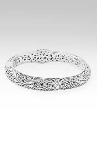 Blessings Blossom Bangle Bracelet™ in Lilac Mother Of Pearl Quartz & Amethyst - Bangle - only found at SARDA™