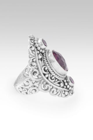 Blessings Embrace Ring™ in Elegant Rose™ Mystic Quartz & Rhodolite Garnet - Dinner - only found at SARDA™