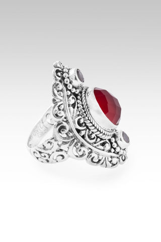 Blessings Embrace Ring™ in Red Currant Quartz & Garnet - Dinner - only found at SARDA™