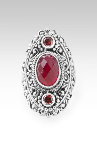 Blessings Embrace Ring™ in Red Currant Quartz & Garnet - Dinner - only found at SARDA™