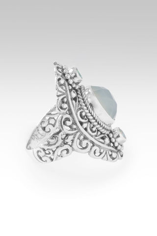 Blessings Embrace Ring™ in Seafoam Chalcedony & Bali Crush™ Mystic Topaz - Dinner - only found at SARDA™