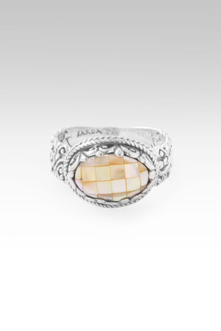 Blessings Encircle Ring™ in Golden Mother Of Pearl Mosaic - Dinner - only found at SARDA™