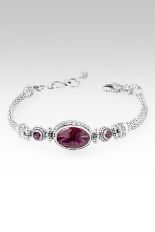 Blessings Encompass Bracelet II™ in Elegant Rose™ Mystic Quartz & Rhodolite Garnet - Multi Stone - only found at SARDA™