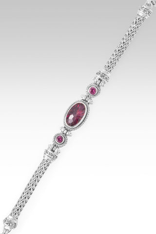 Blessings Encompass Bracelet™ in Elegant Rose™ Mystic Quartz & Rhodolite Garnet - Multi Stone - only found at SARDA™