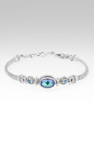 Blessings Encompass Bracelet™ in Roman Knights™ Mystic Quartz & Swiss Blue Topaz - Multi Stone - only found at SARDA™