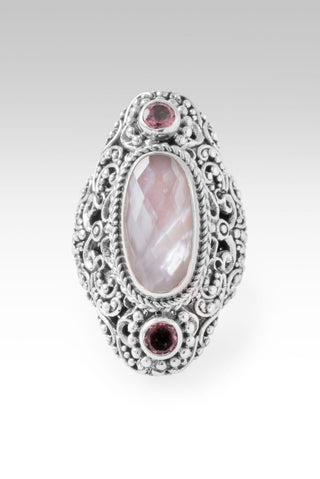 Blessings Endure Ring™ in Pink Opal Mother Of Pearl Quartz & Pale Plum™ Mystic Topaz - Statement - only found at SARDA™