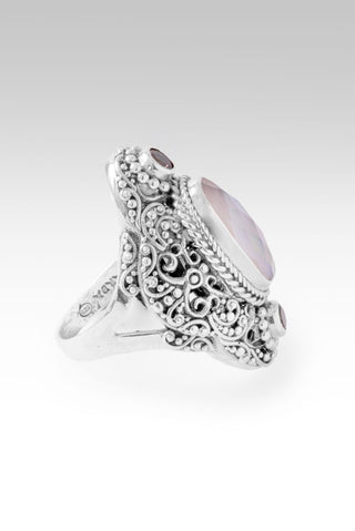 Blessings Endure Ring™ in Pink Opal Mother Of Pearl Quartz & Pale Plum™ Mystic Topaz - Statement - only found at SARDA™