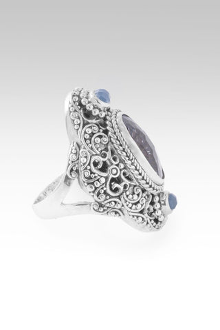 Blessings Endure Ring™ in Pinnacle Star™ Mystic Quartz & Serenity Blue Chalcedony - Statement - only found at SARDA™